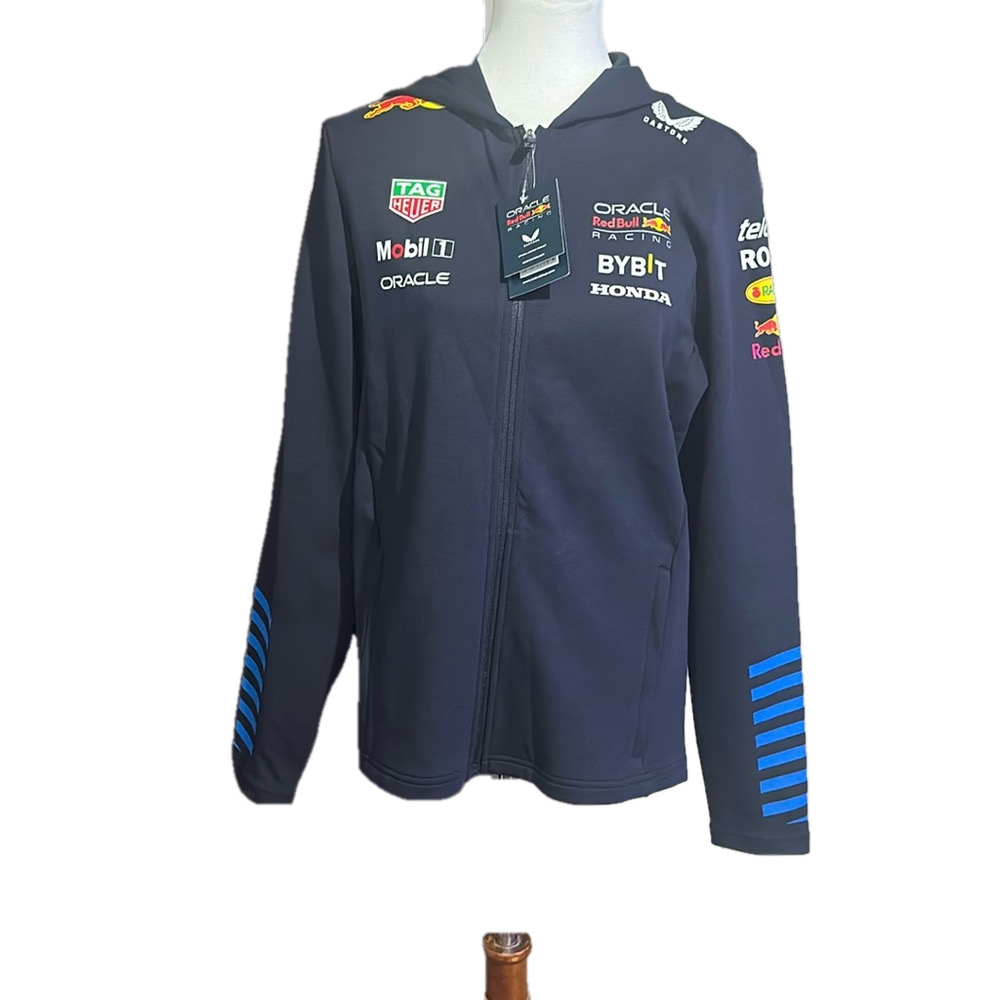 NWT F1 Women's Castore Navy Red Bull Racing 2024 Team Hoodie Size 10 Large